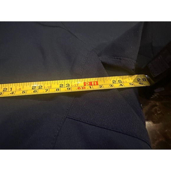 Carhartt Liberty Navy Blue V-Neck Scrub Top Modern Fit 3XL Medical Nursing - Picture 6 of 8